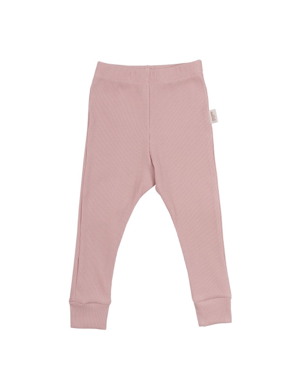 Legging rib 'Dusty pink'